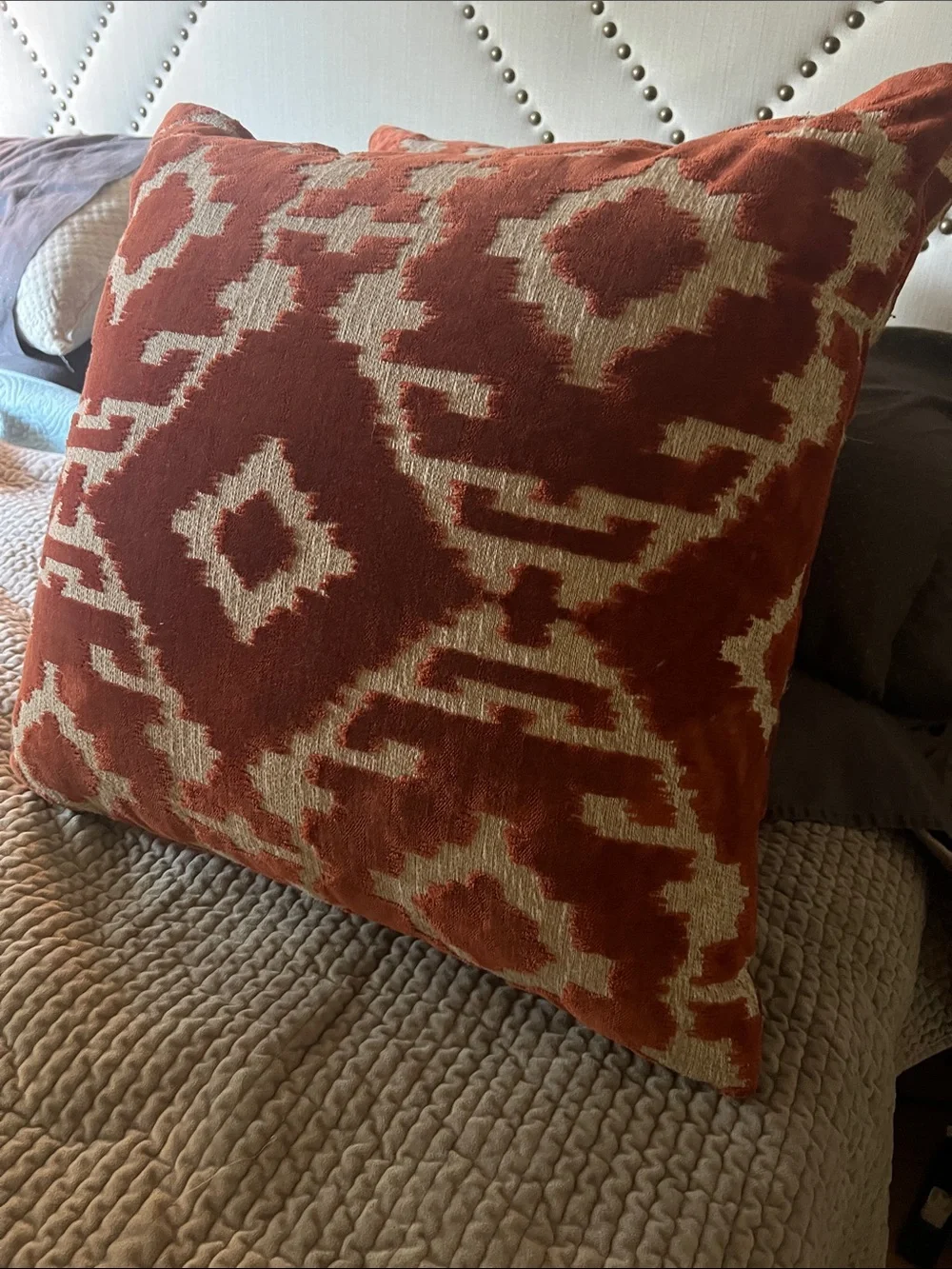 These pillows are from Mathis Brothers, which is a huge furniture store in ca